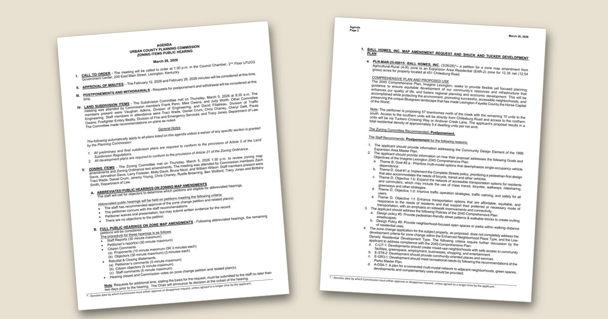 Cover image for Planning Commission to revisit Ball Homes' Chilesburg townhome proposal