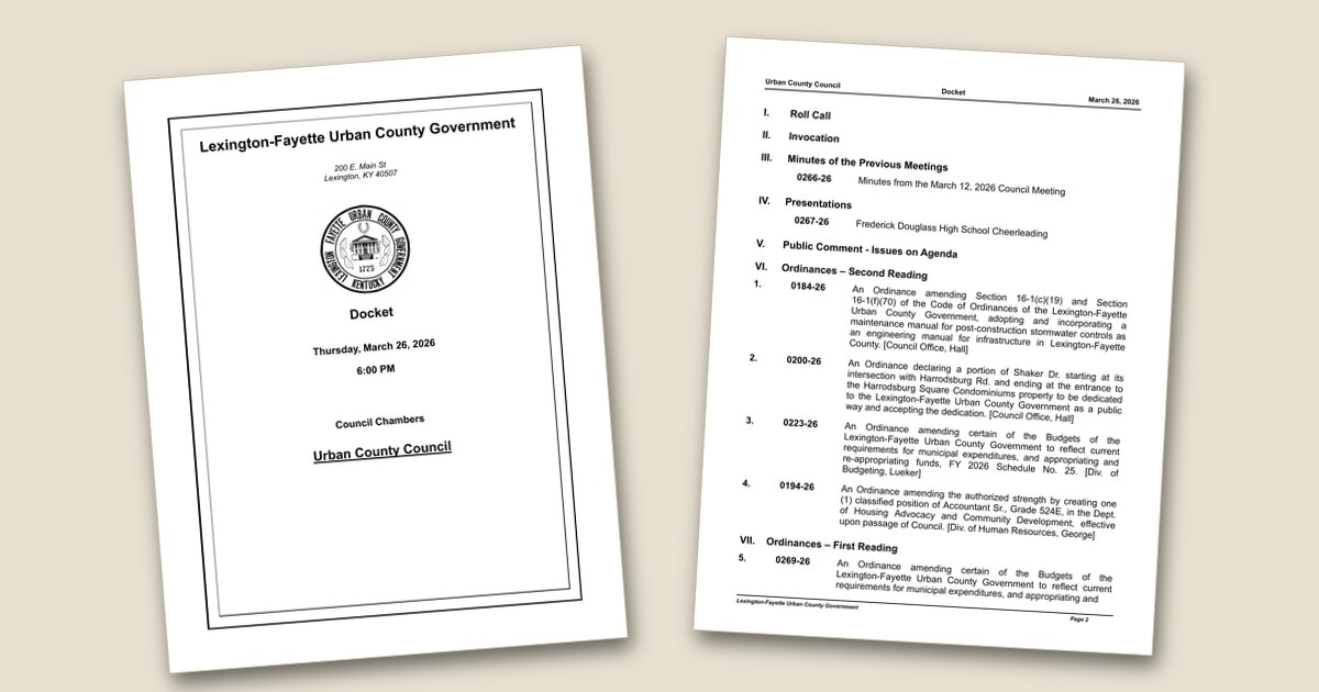 Cover image for Urban County Council advances Haley Pike solar project, reorganizes departments