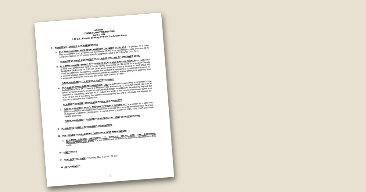 Cover image for Planning Commission tackles four zoning amendments at April meeting