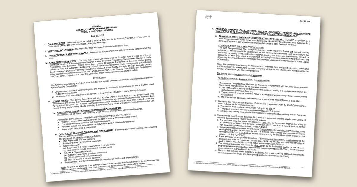 Cover image for Planning Commission to Hear Parking Expansion for Andover Club