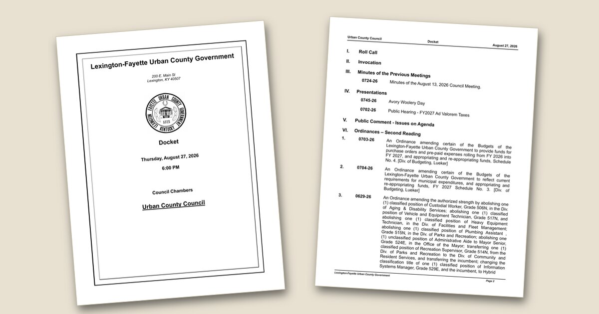 Illustration for Council to consider FY2027 tax rates, solar zoning updates Thursday