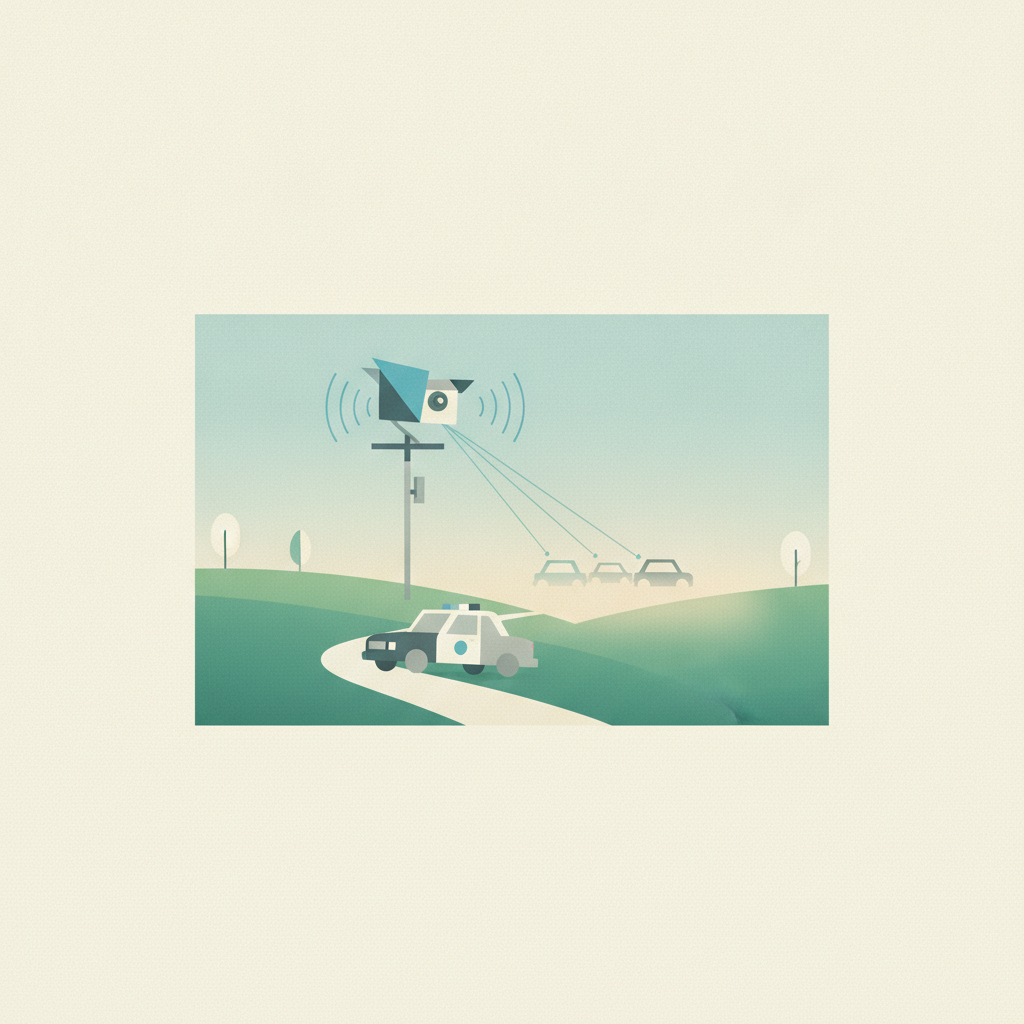 Illustration for Are Rural Law Enforcement Agencies Using Flock Cameras?