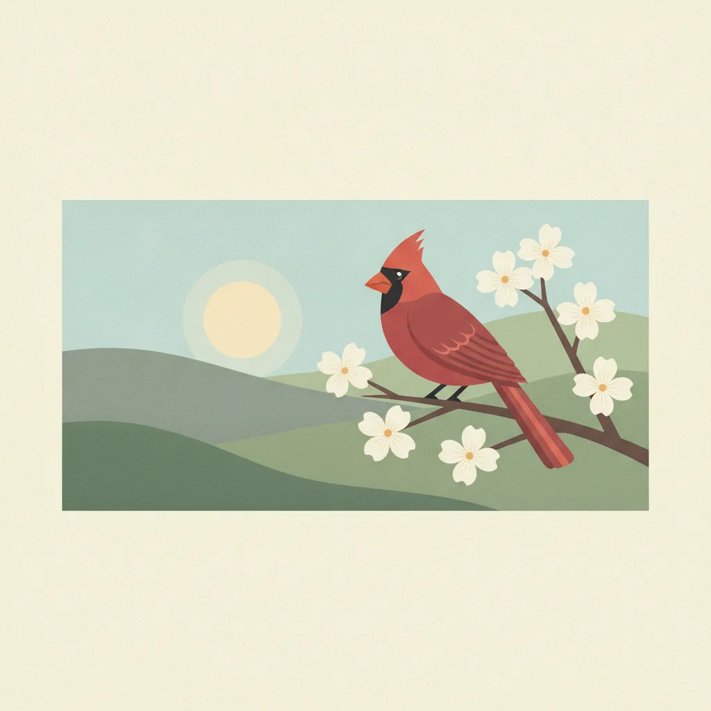 Illustration for As state bird for 100 years, cardinals are still important omens of our state’s health