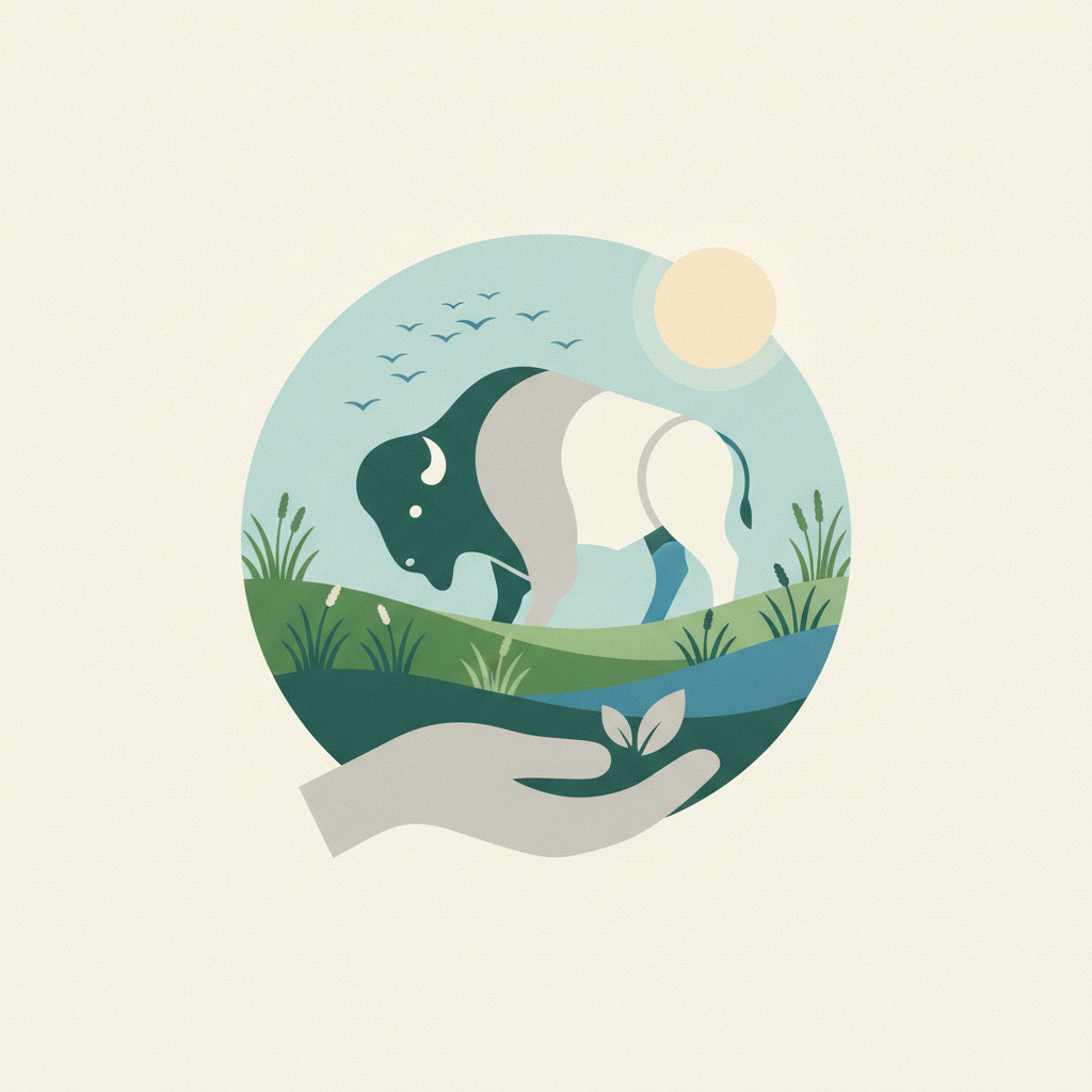 Illustration for Balanced Stewardship of the Land to Save the Prairie