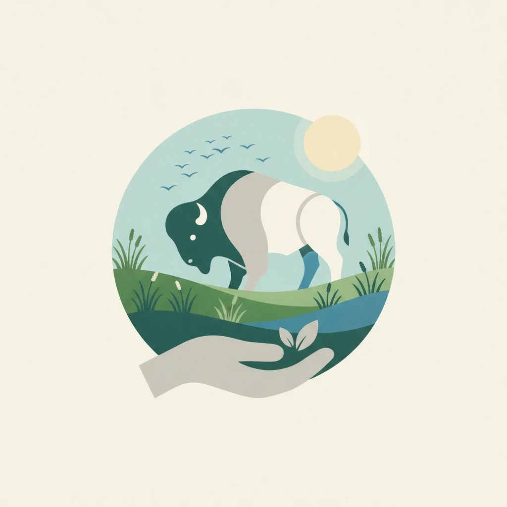 Illustration for Balanced Stewardship of the Land to Save the Prairie