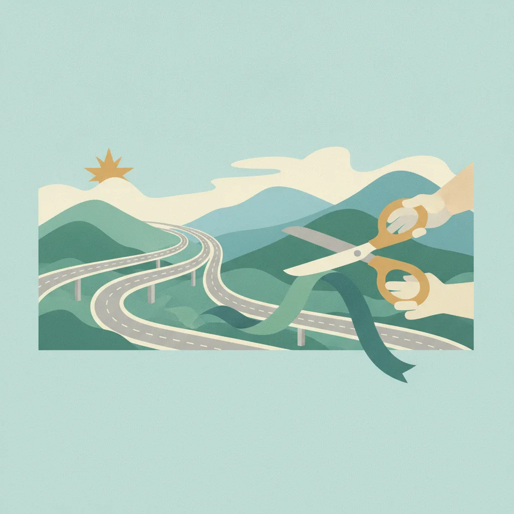 Illustration for Beshear cuts ribbon on Wolfe County portion of Mountain Parkway widening