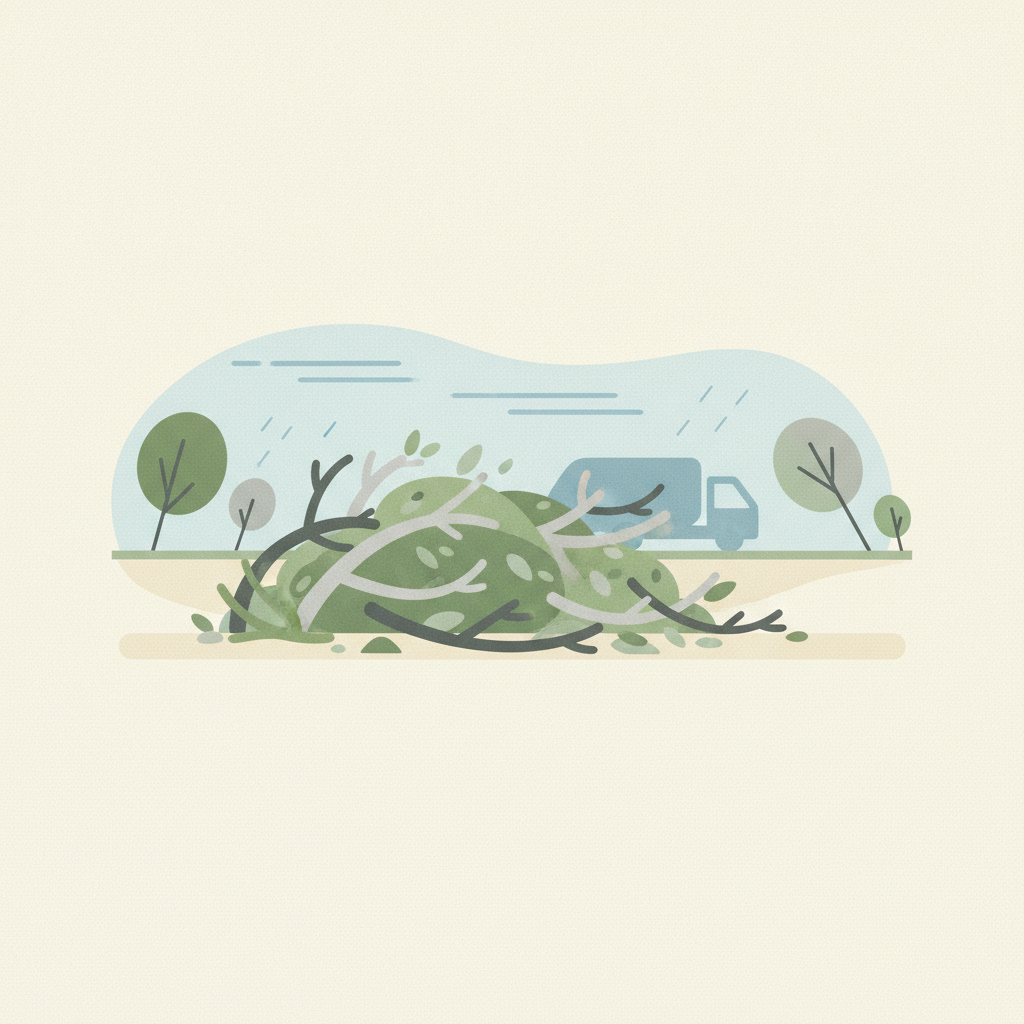 Illustration for City eases yard debris disposal after severe storms