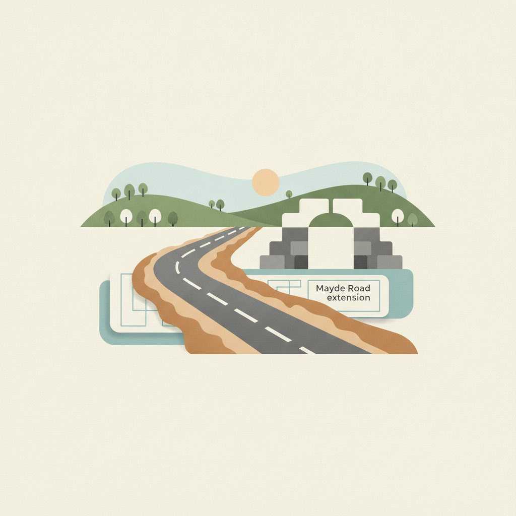 Illustration for Construction begins on Mayde Road extension project in Madison County