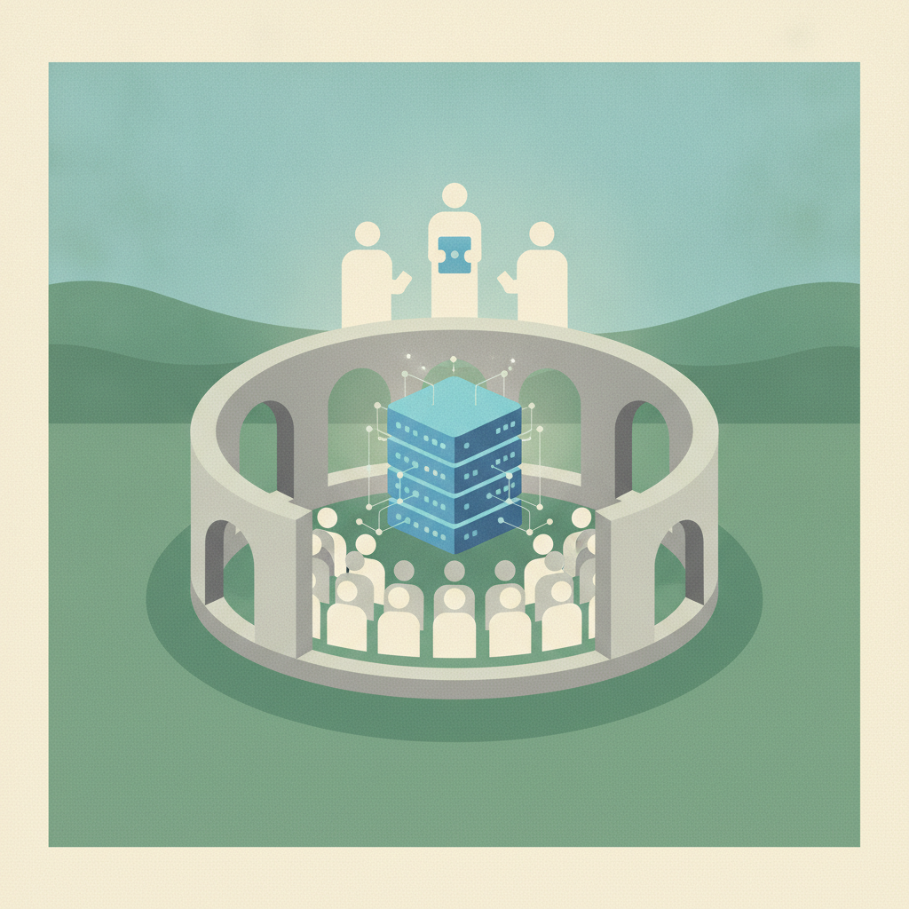 Illustration for Data Center Issue Sparks Another Town Hall, This One Held by State Legislators