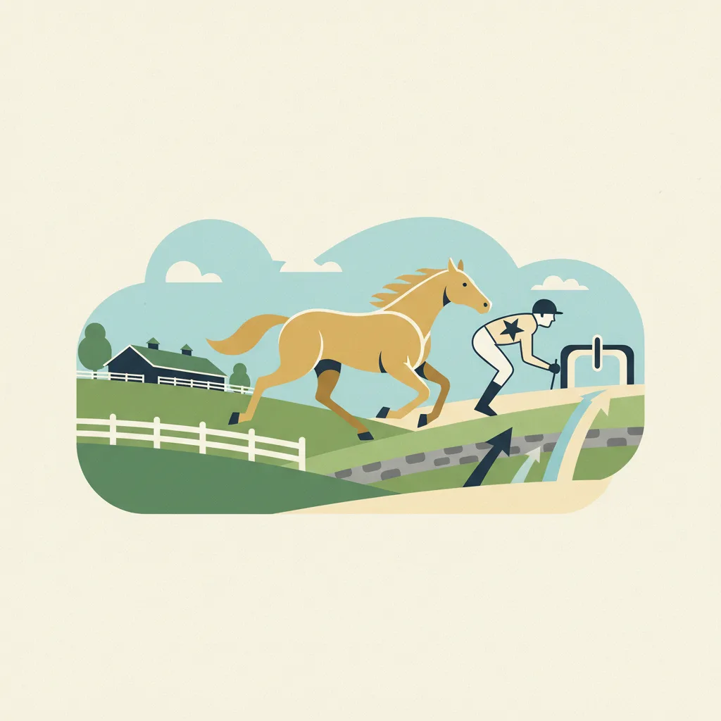 Illustration for Derby winner Golden Tempo preps at Keeneland for Belmont Stakes