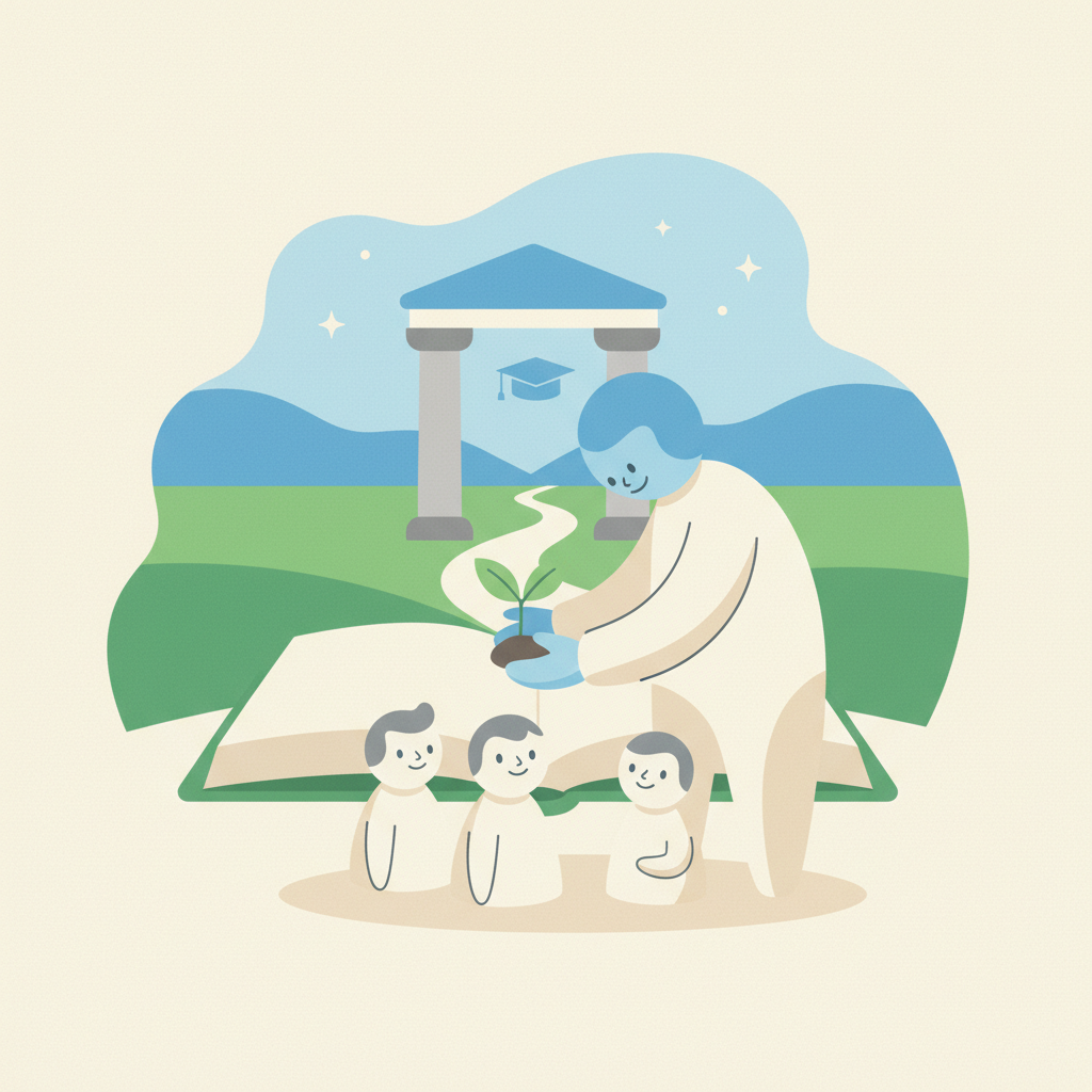 Illustration for Douglass senior finds teaching calling through hands-on pathway
