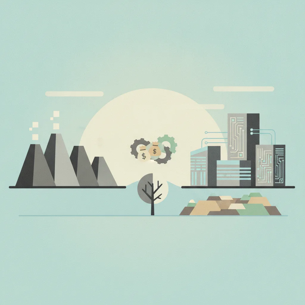 Illustration for Editor’s Notebook: Are data centers the new coal mines of Kentucky?