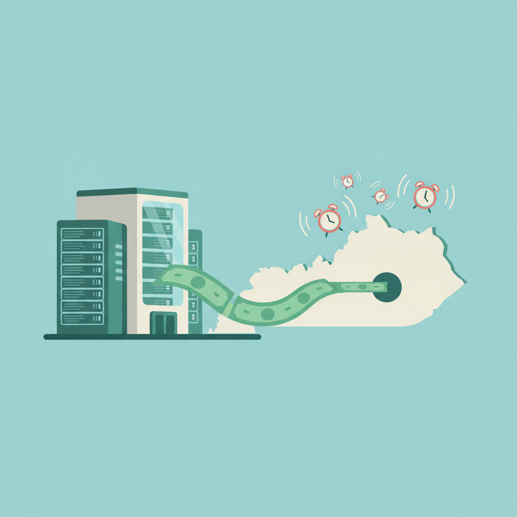 Illustration for ‘Enormous Subsidies’: Tax Breaks for Kentucky Data Centers Raise Alarm