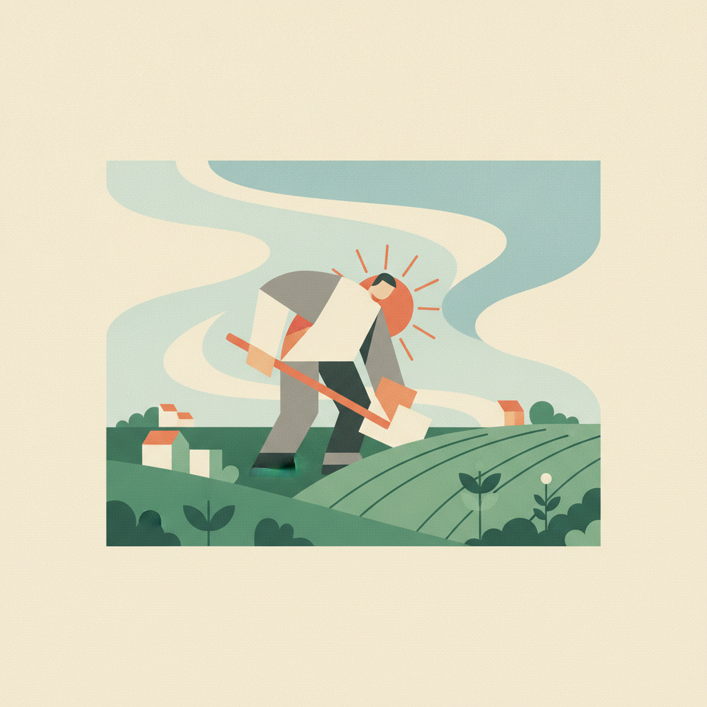 Illustration for Extreme heat puts American workers at risk