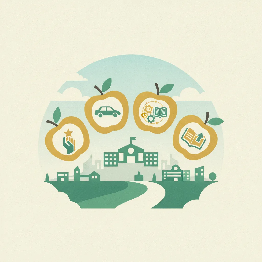 Illustration for FCPS Honors Four Community Partners With 2025-26 Golden Apple Awards