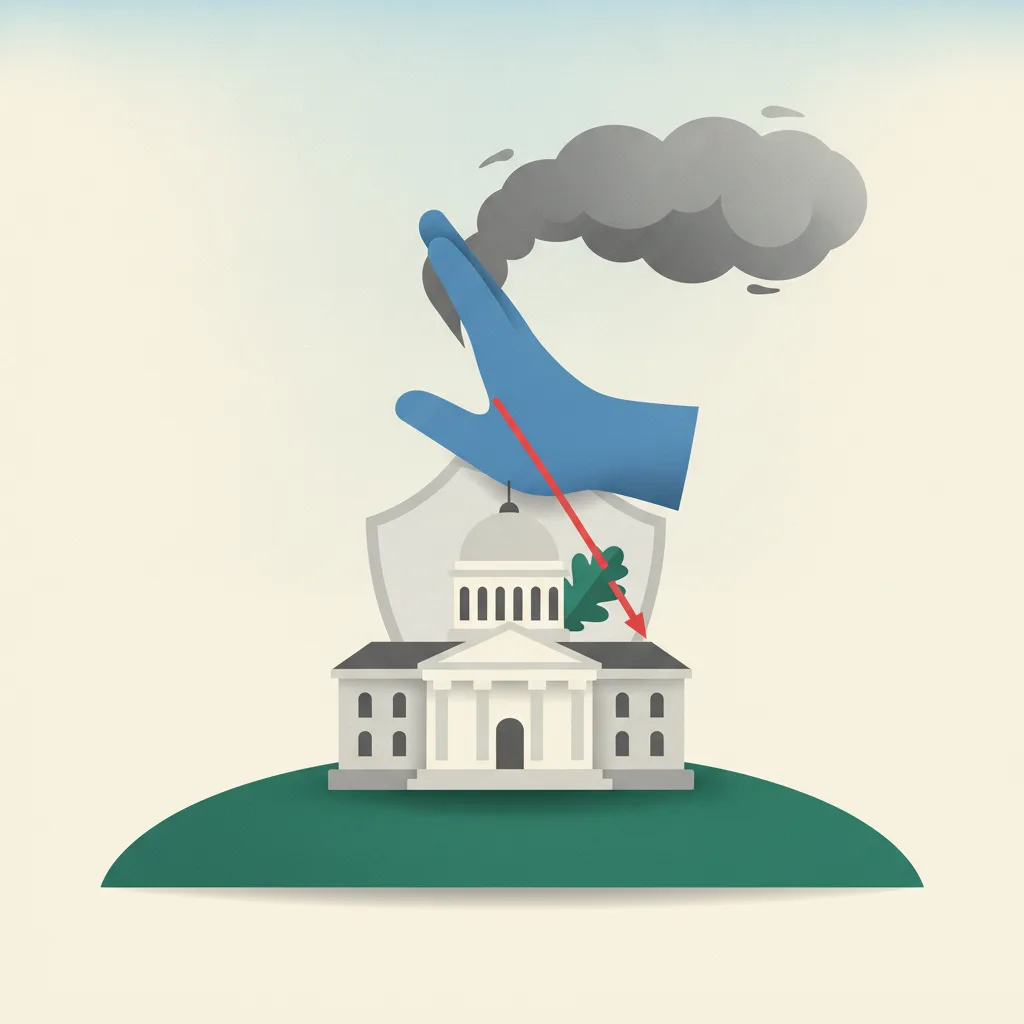 Illustration for Federal appeals court blocks EPA soot rule rollback