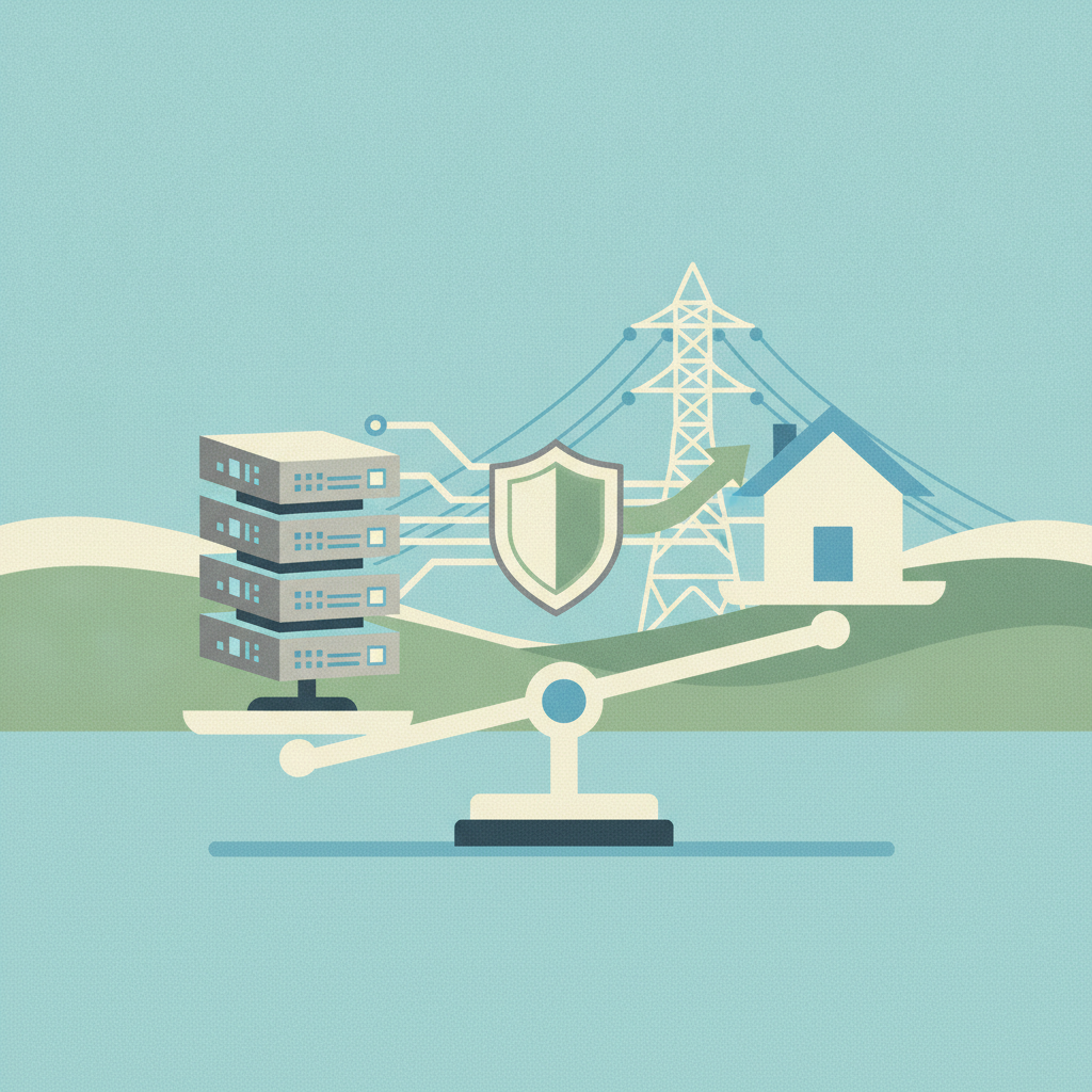 Illustration for Federal bill aims to balance data center growth with utility costs