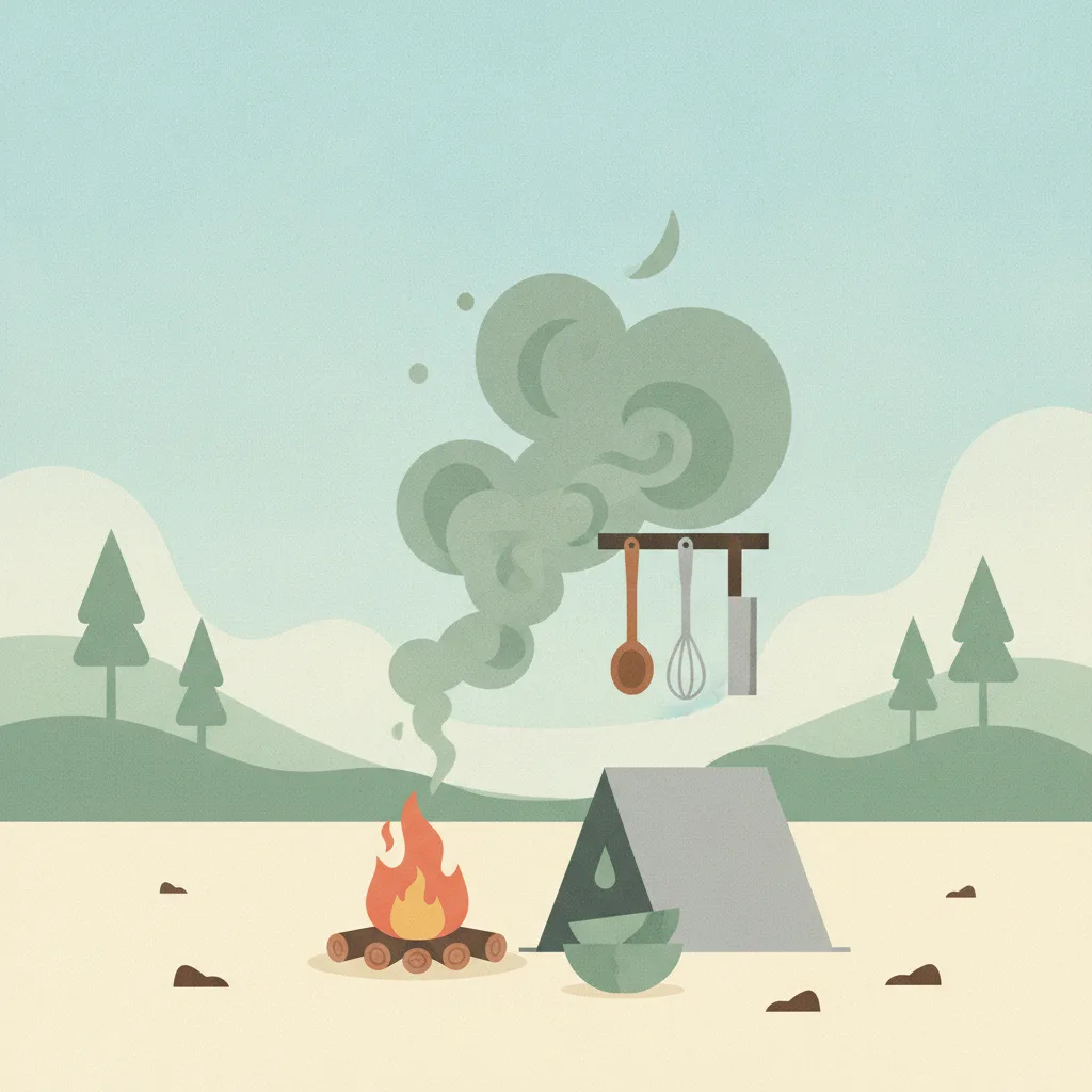 Illustration for Fire Season: Contamination Warning Disrupts Kitchen at an Oregon Fire Camp