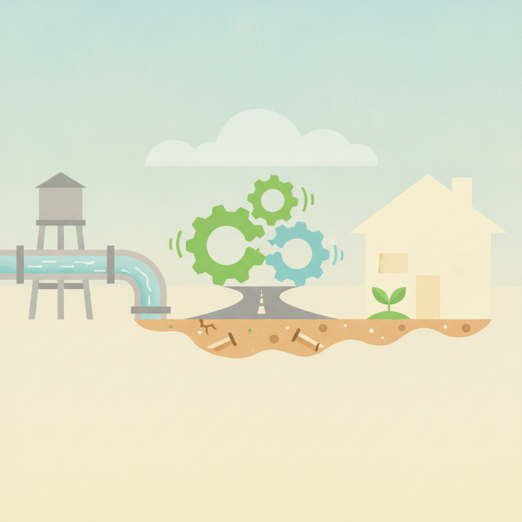 Illustration for Fontaine Road water project sparks dispute