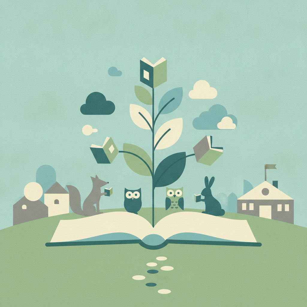 Illustration for Free Book Gardens Open Across Lexington for Young Readers