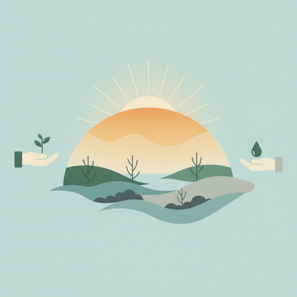 Illustration for Heat dome blankets Kentucky as flooding recovery continues