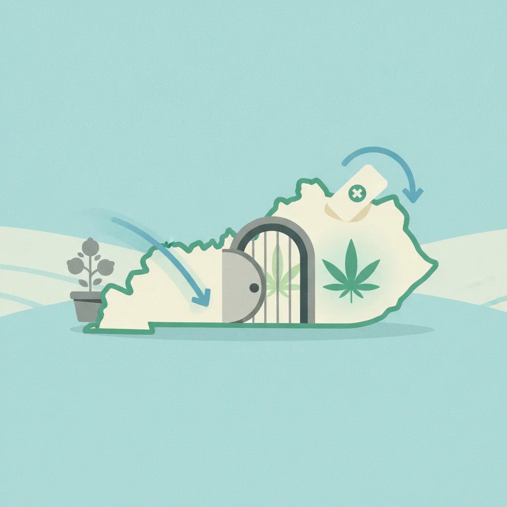 Illustration for Kentuckians no longer allowed to bring in medical marijuana from other states