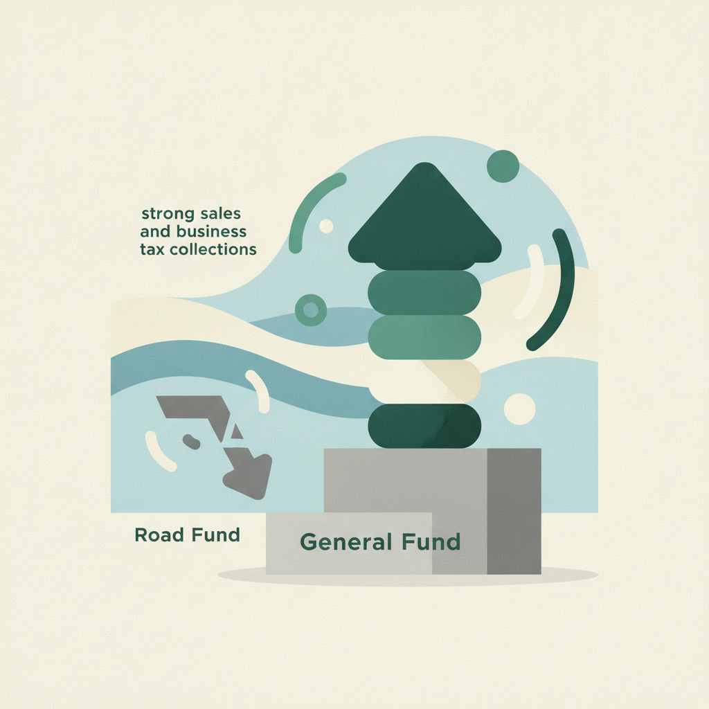 Illustration for Kentucky General Fund runs 13.8% ahead of forecast despite August dip