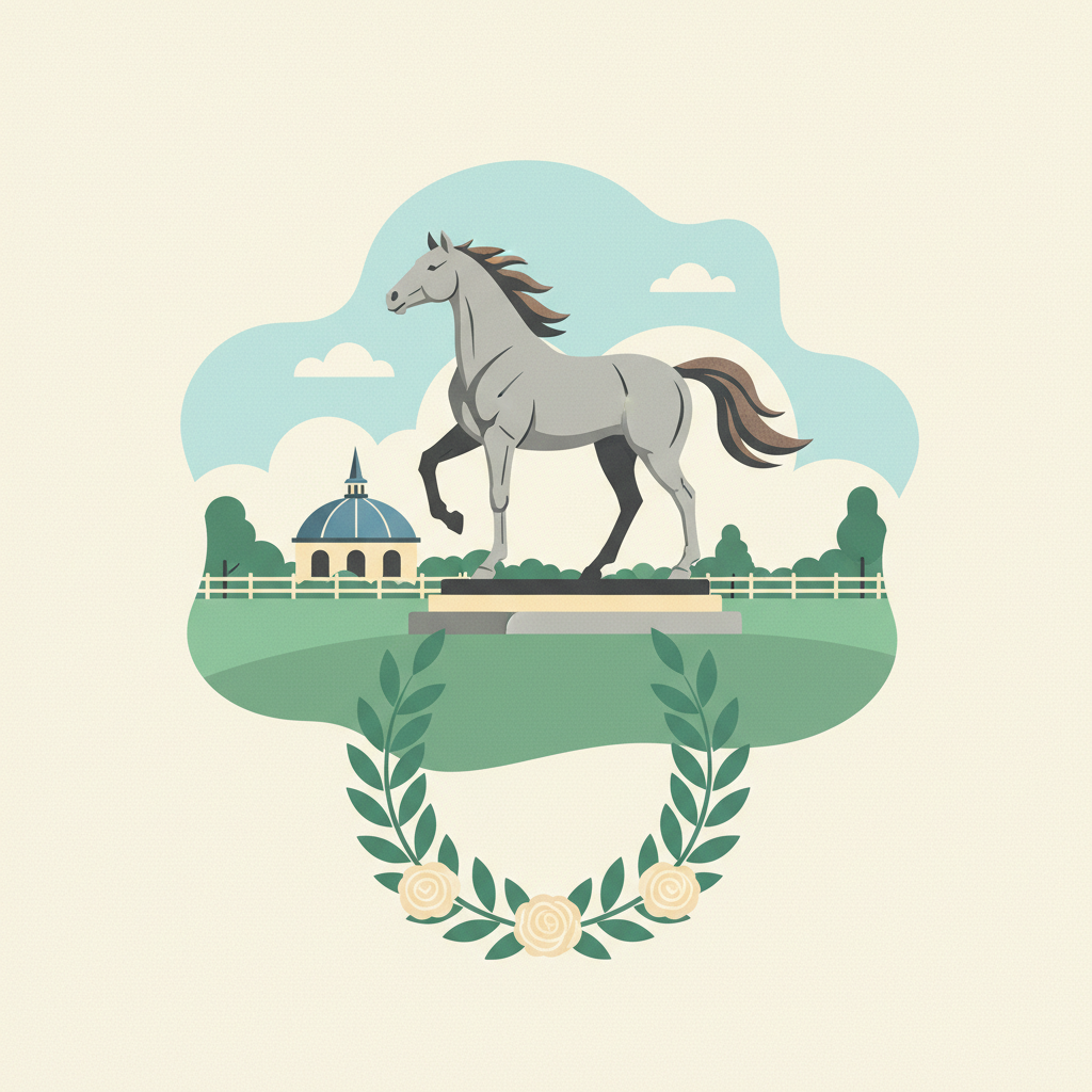 Illustration for Kentucky Horse Park Unveils Statue Honoring 'Gutsy Gelding' Funny Cide