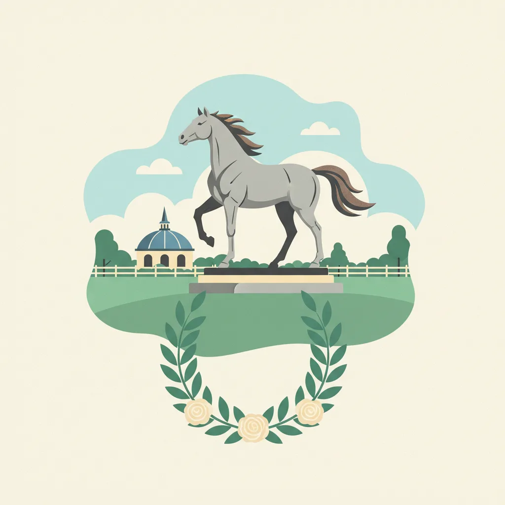 Illustration for Kentucky Horse Park Unveils Statue Honoring 'Gutsy Gelding' Funny Cide