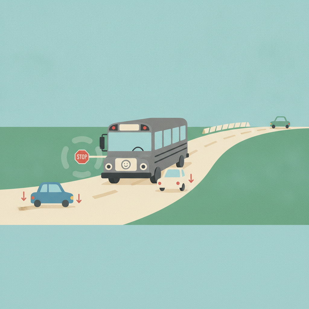 Illustration for Kentucky school bus law expands driver stopping requirements