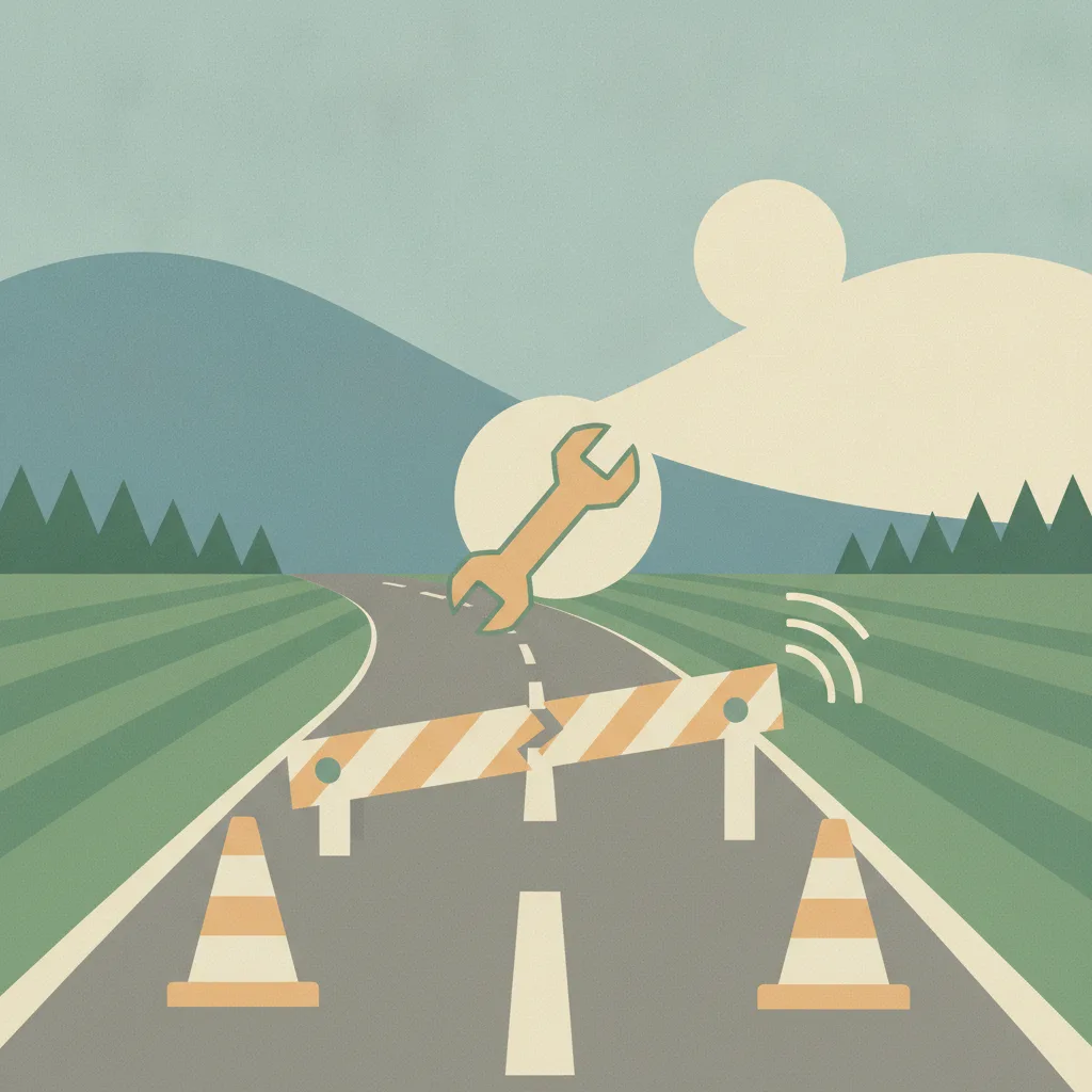 Illustration for KY 1977 closure set for shoulder repairs in Fayette County