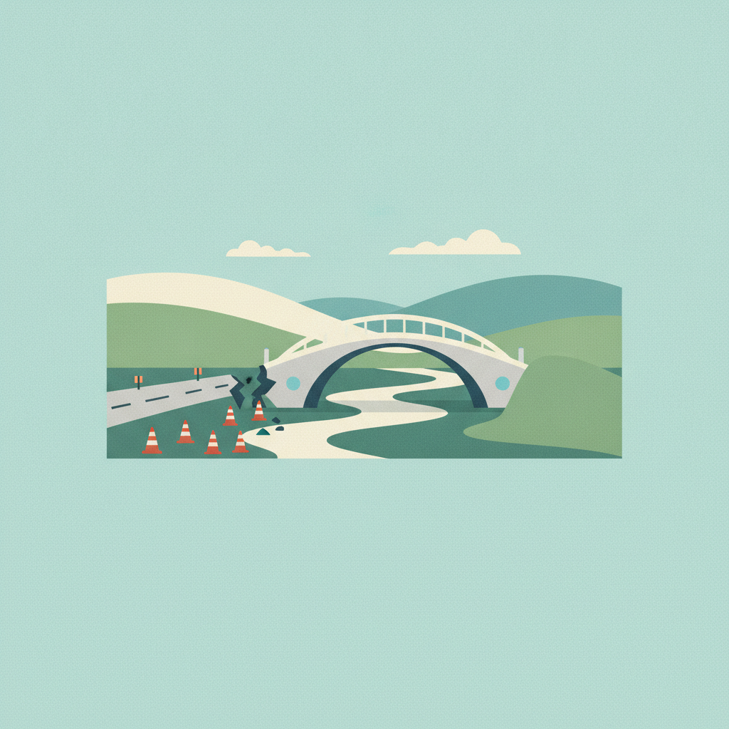 Illustration for KY 1987 closed for bridge approach repairs in Mercer County