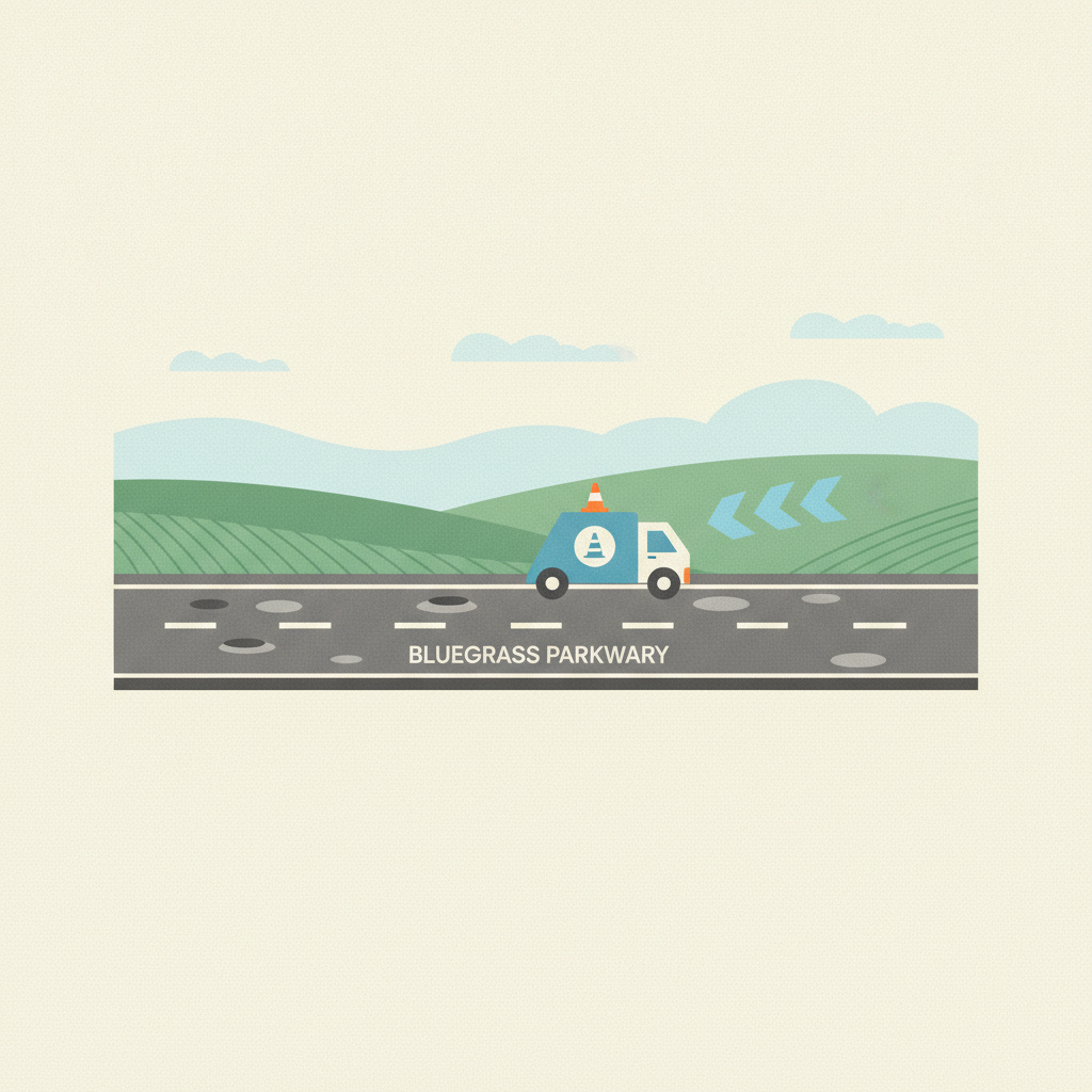 Illustration for KYTC Plans Pothole Repairs on Bluegrass Parkway Thursday
