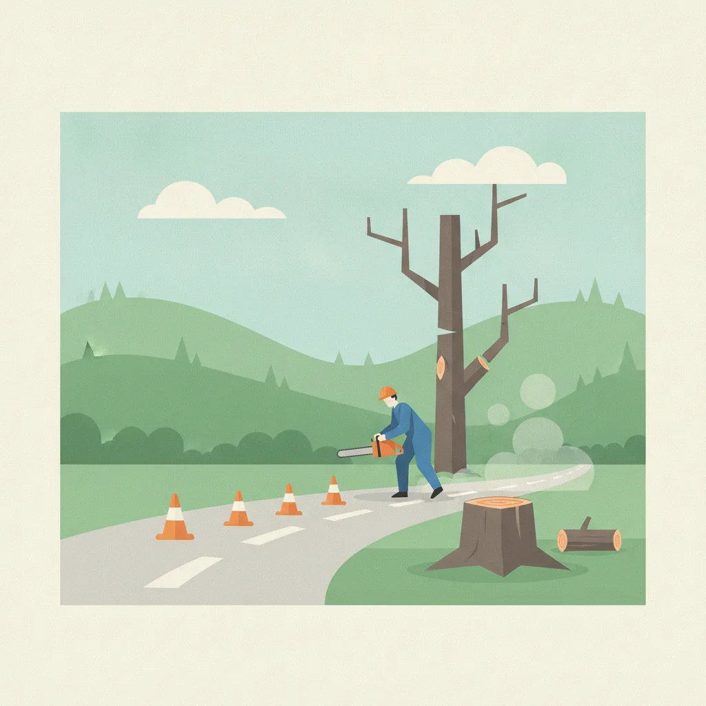 Illustration for KYTC to close Versailles Road lane for tree removal Friday