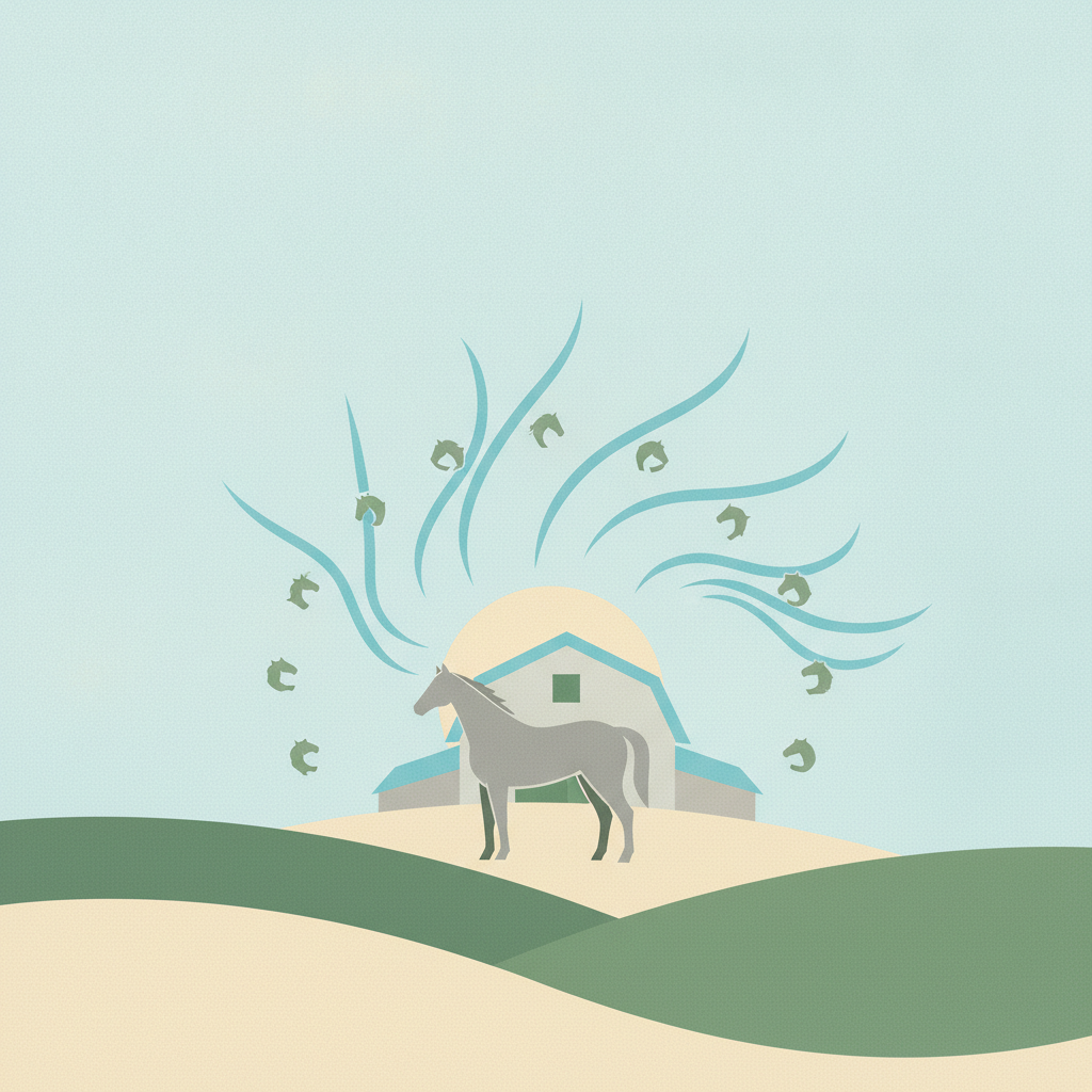 Illustration for Lane's End Farm preserves legacy of thoroughbred icon AP Indy