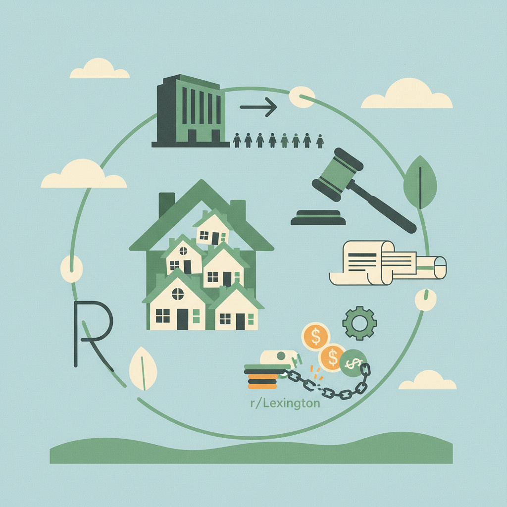 Illustration for Home Flipping Frenzy, Corporate Departures, and Bevin's Legal Troubles Dominate r/Lexington