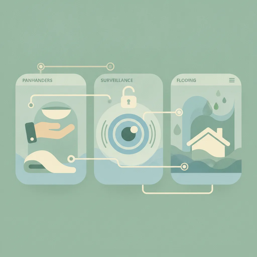 Illustration for Panhandlers, Surveillance, and Flooding Dominate Reddit Talk
