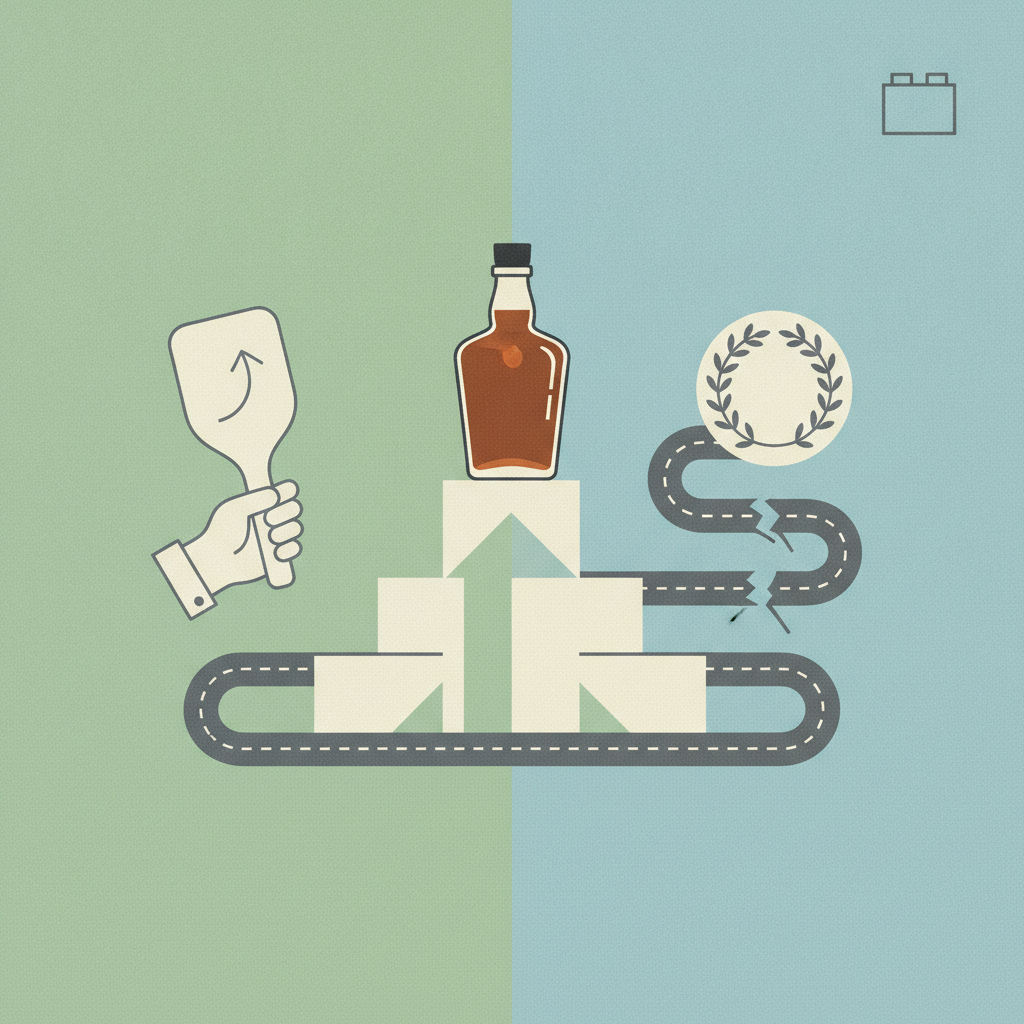 Illustration for Bourbon bottles, bourbon bids, and building blocks on r/Lexington