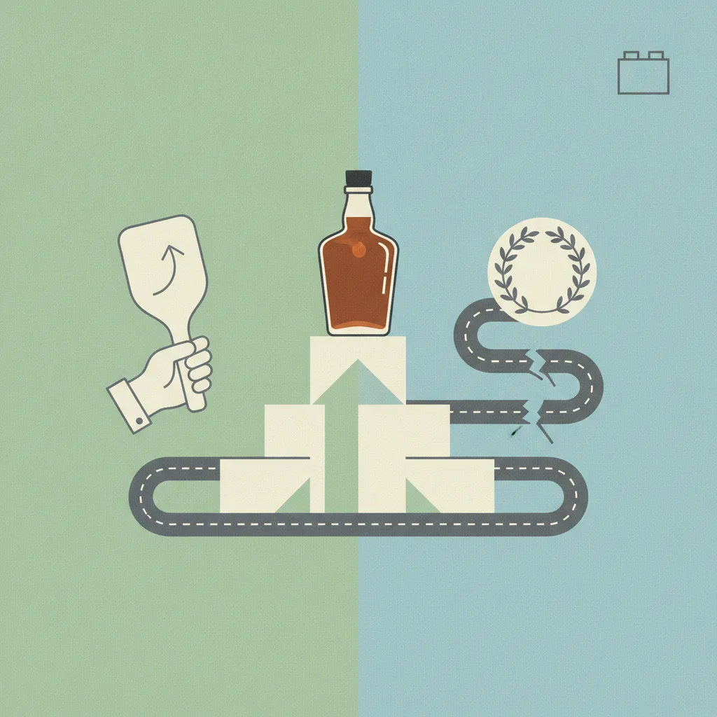 Illustration for Bourbon bottles, bourbon bids, and building blocks on r/Lexington