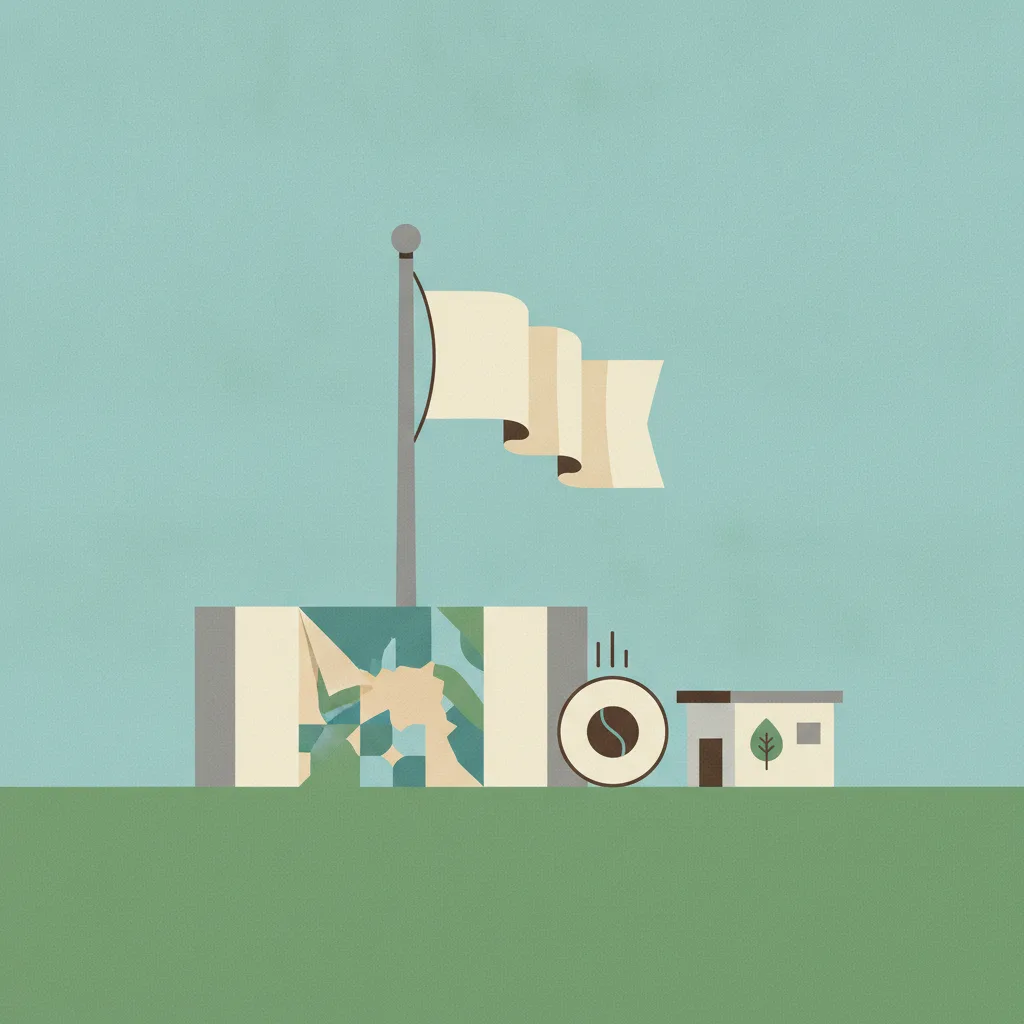 Illustration for Flags at Half-Mast, Murals Replaced, and Quick Coffee Builds