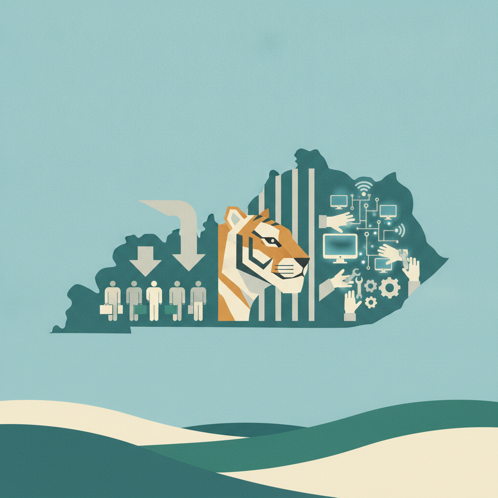 Illustration for Job Hunt Blues, Tiger King in Town, and Lexington's Tech World