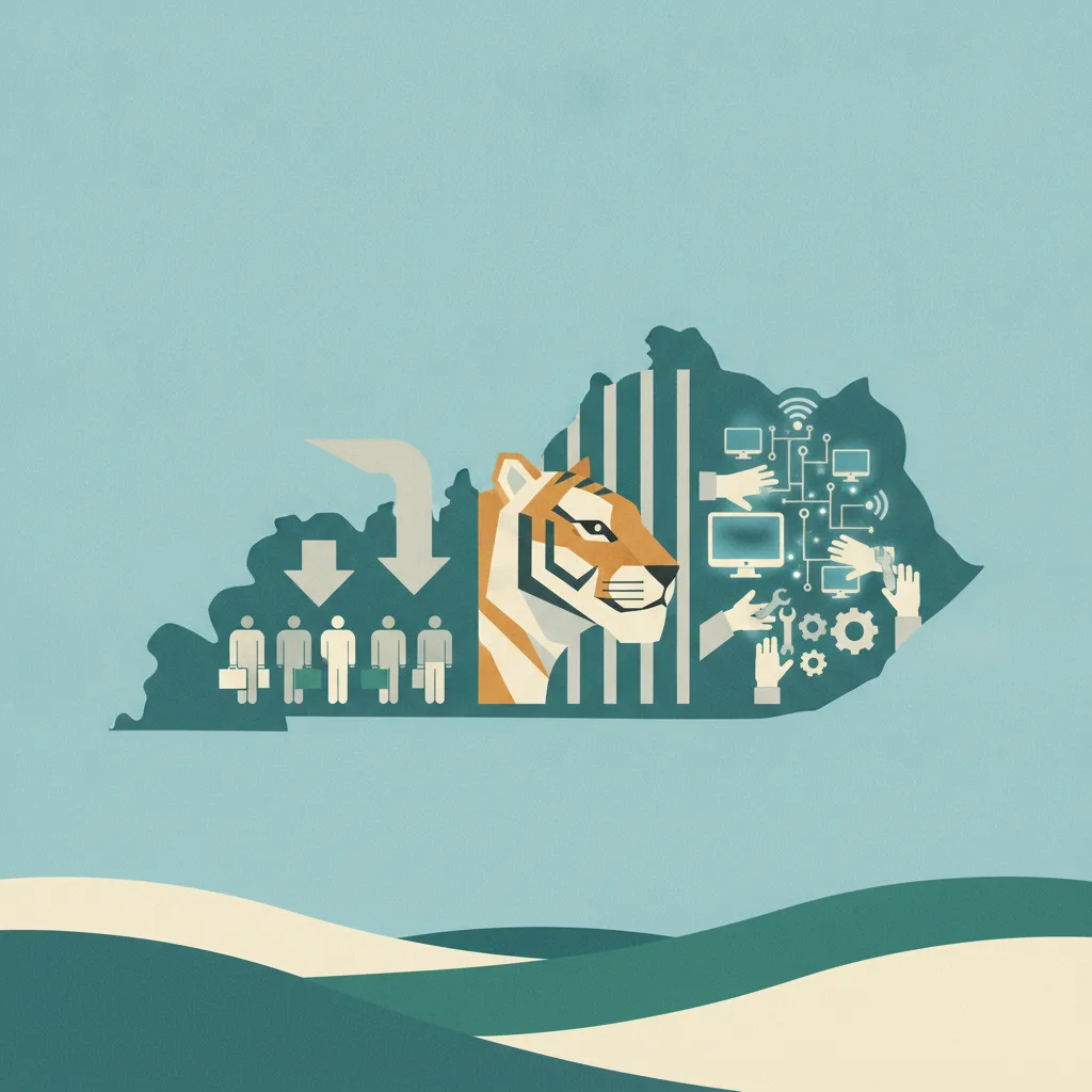 Illustration for Job Hunt Blues, Tiger King in Town, and Lexington's Tech World