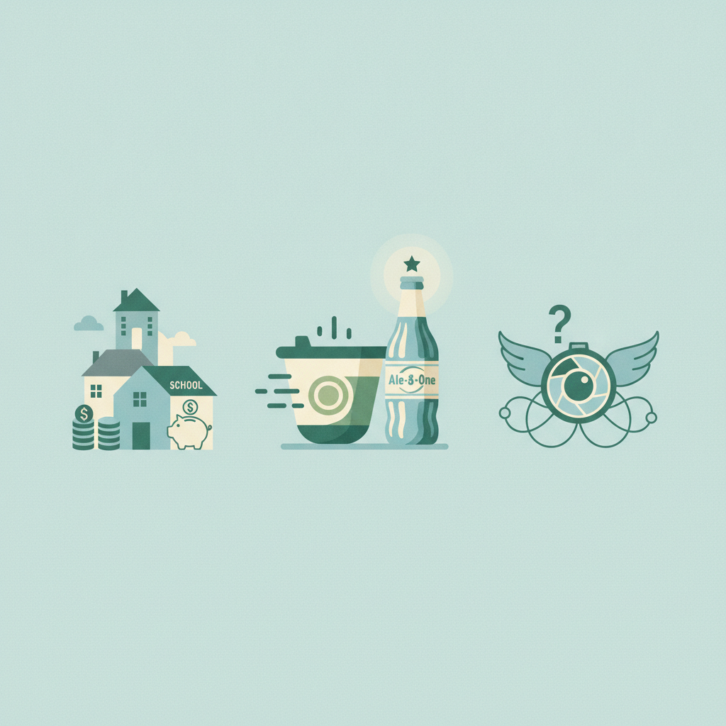 Illustration for 7Brew's rapid expansion, Ale-8 scarcity, daycare costs, Flock cameras spark debate
