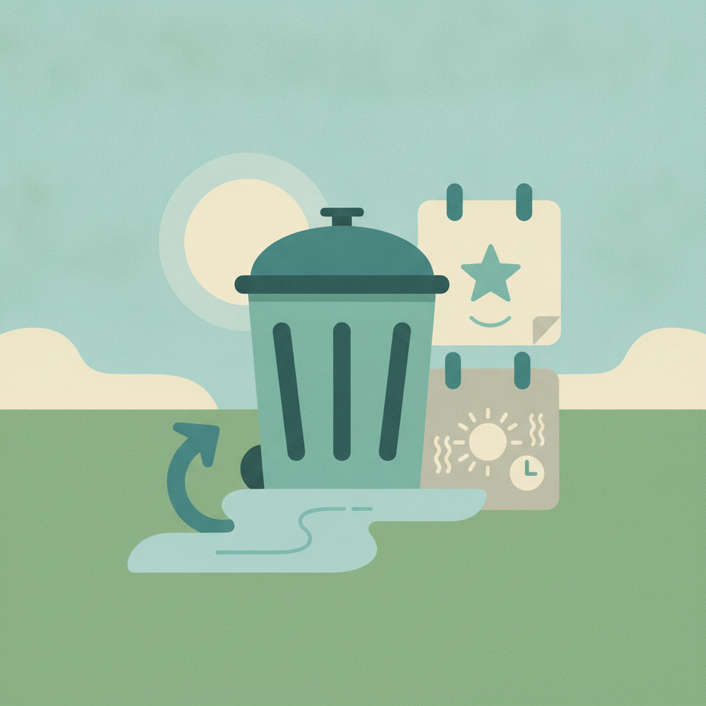 Illustration for Lexington adjusts waste collection for July Fourth holiday, early start due to heat