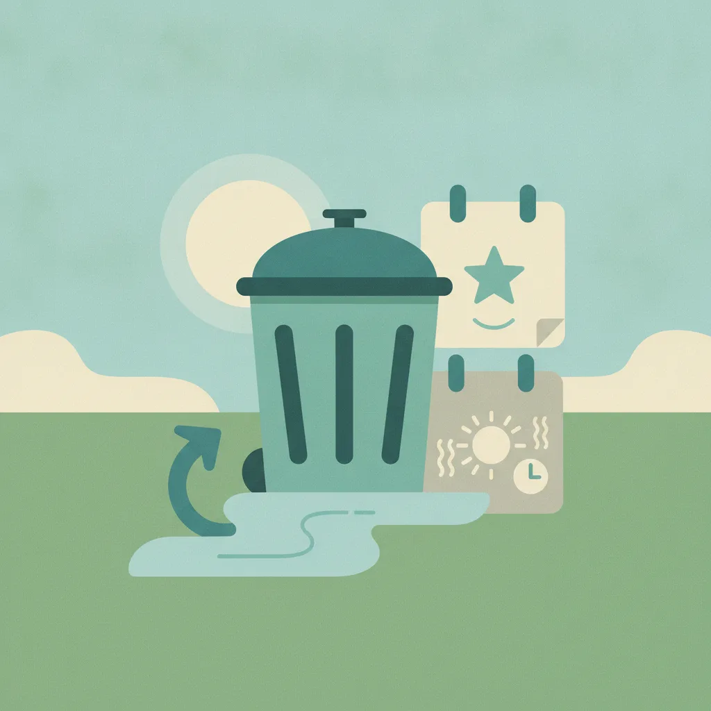 Illustration for Lexington adjusts waste collection for July Fourth holiday, early start due to heat
