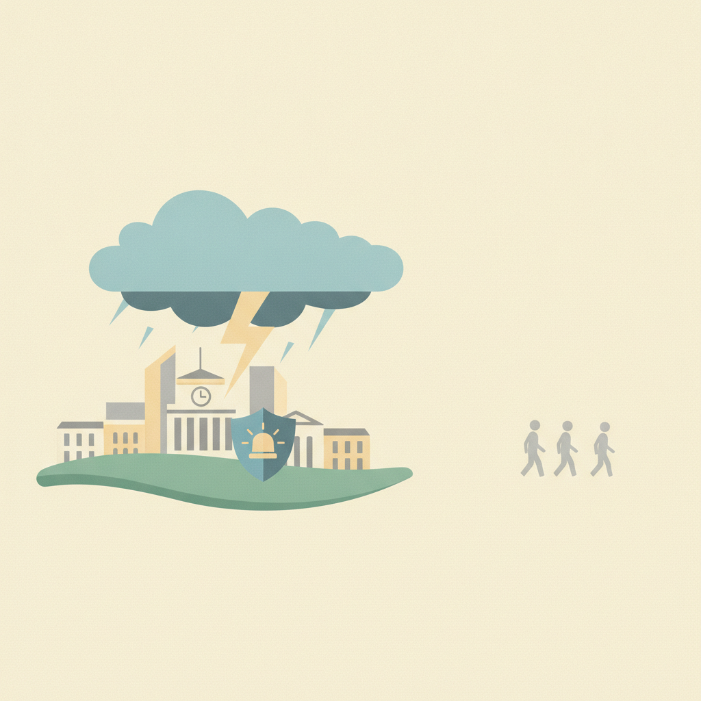 Illustration for Lexington closes city offices early as severe storms approach