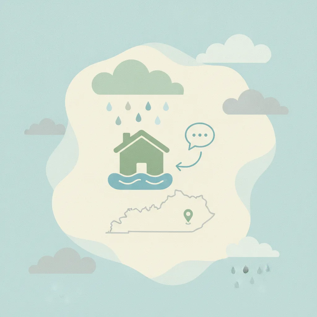 Illustration for Lexington urges residents to report flood damage following Monday downpour