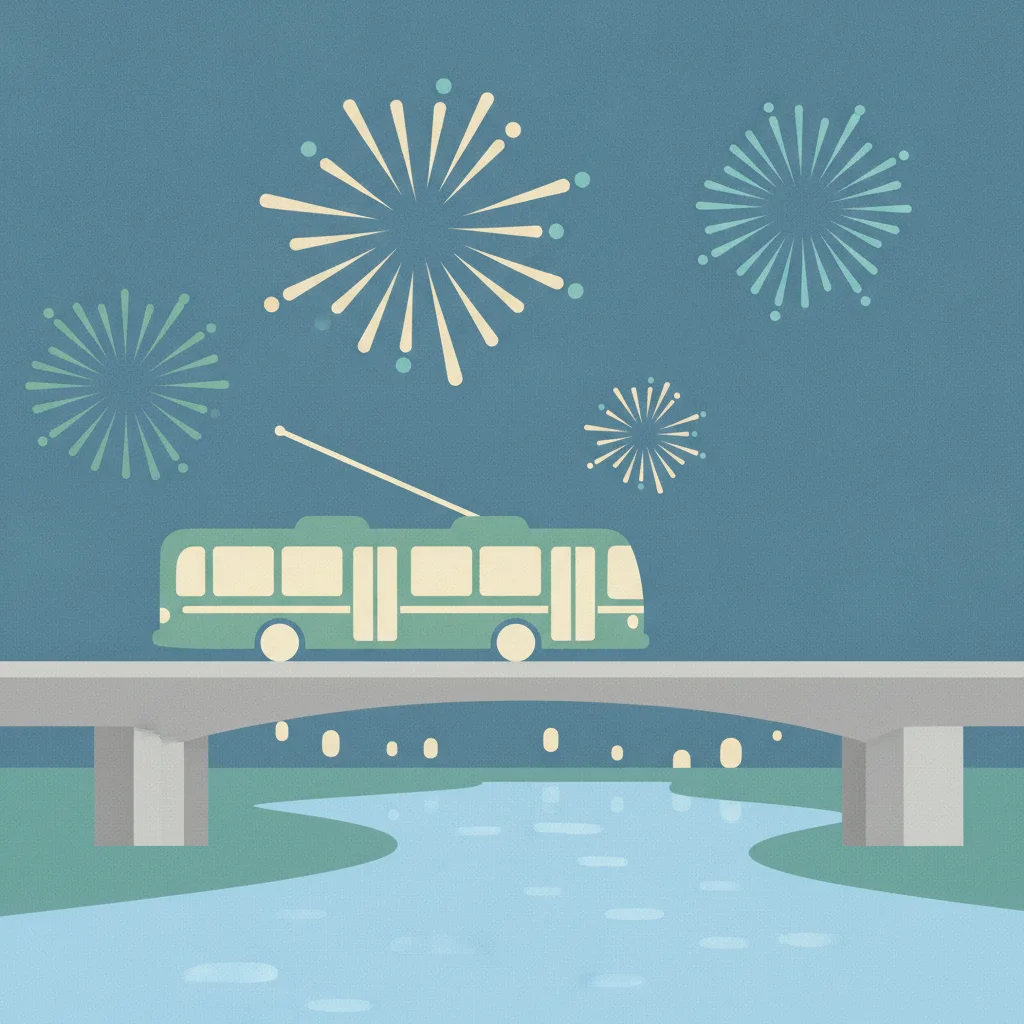 Illustration for LexTran extends service for July 4 fireworks celebration downtown