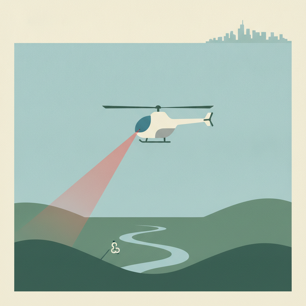 Illustration for Man arrested after pointing laser at KSP helicopter in Lexington