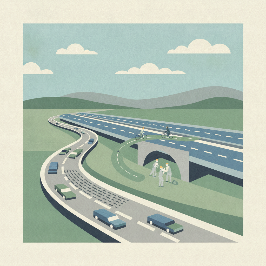 Illustration for Newtown Pike traffic shift underway for I-75 widening project